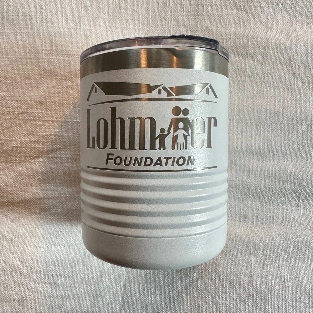 White 10oz. Polar Camel Tumbler with Clear Lid